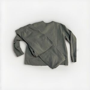 Athletic Works Green Matching Sweat Set Womens Small 4-6 Lounge Outfit